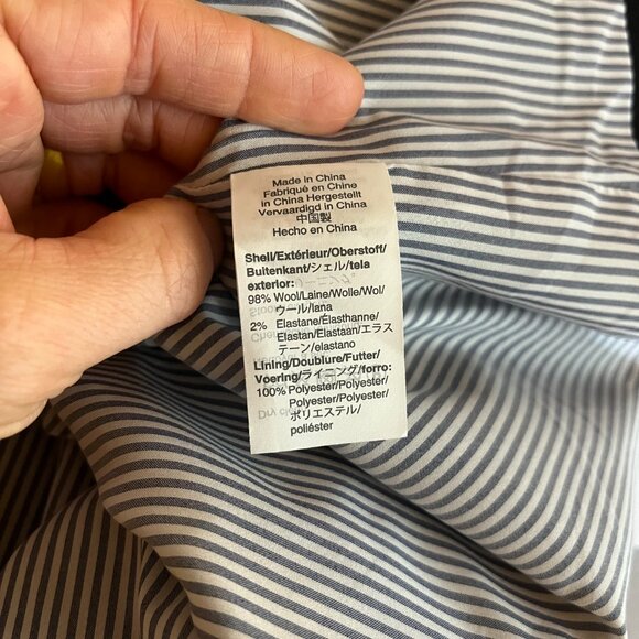 J. Crew Size 18 Parke Blazer Jacket Black Wool Lined - Picture 13 of 13